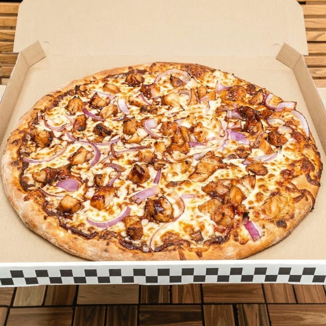 BBQ Chicken Pizza.